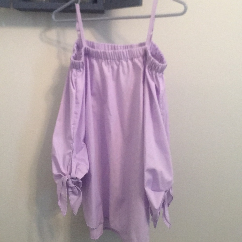 Purple off the shoulder top